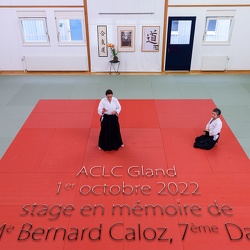 01/10/2022: Stage en mémoire de Me Bernard Caloz (7ème Dan)